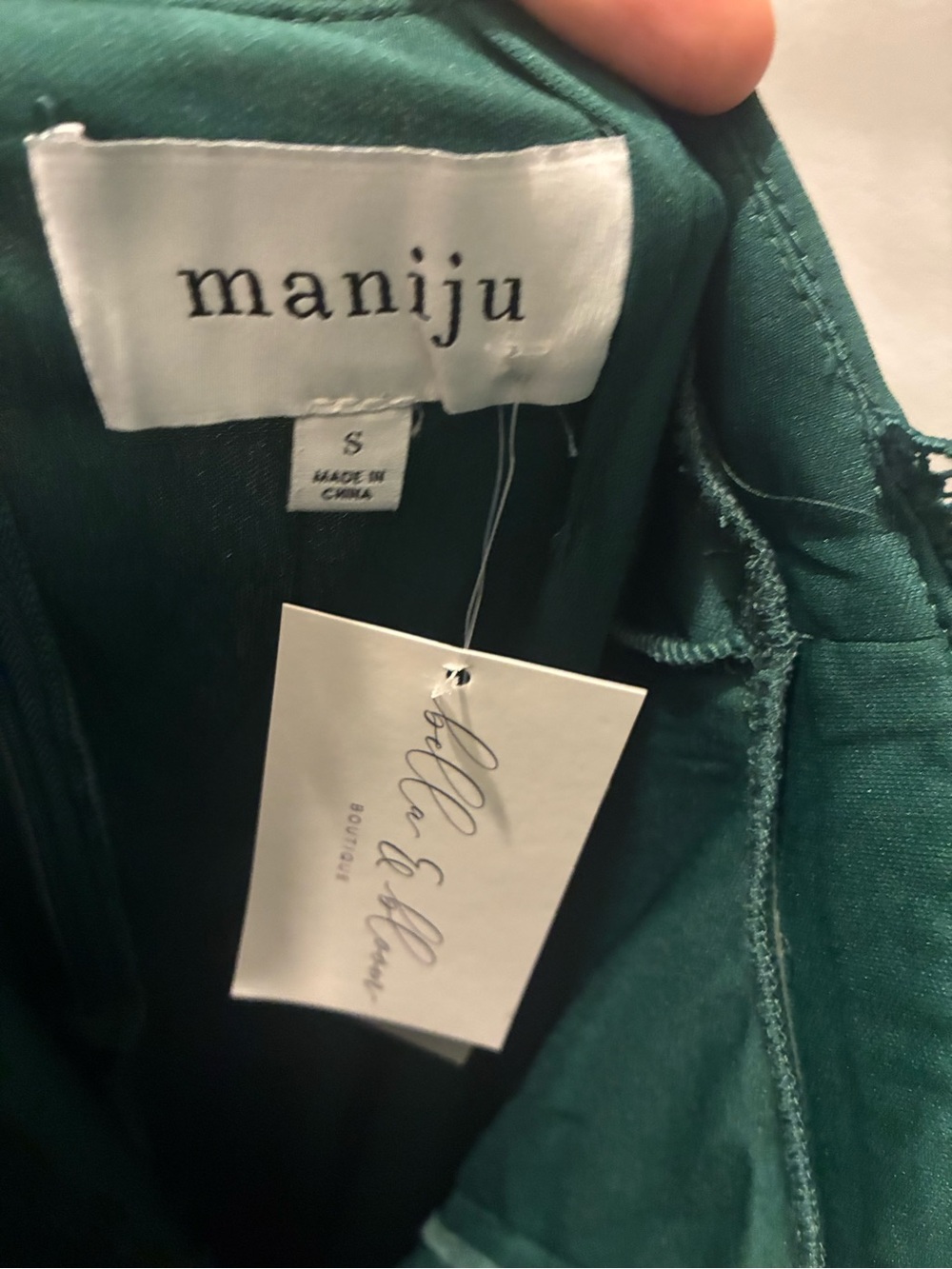 Maniju Women’s Green Jeans - Deep Emerald
